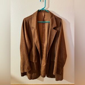 Brown “Suede-like” Blazer
